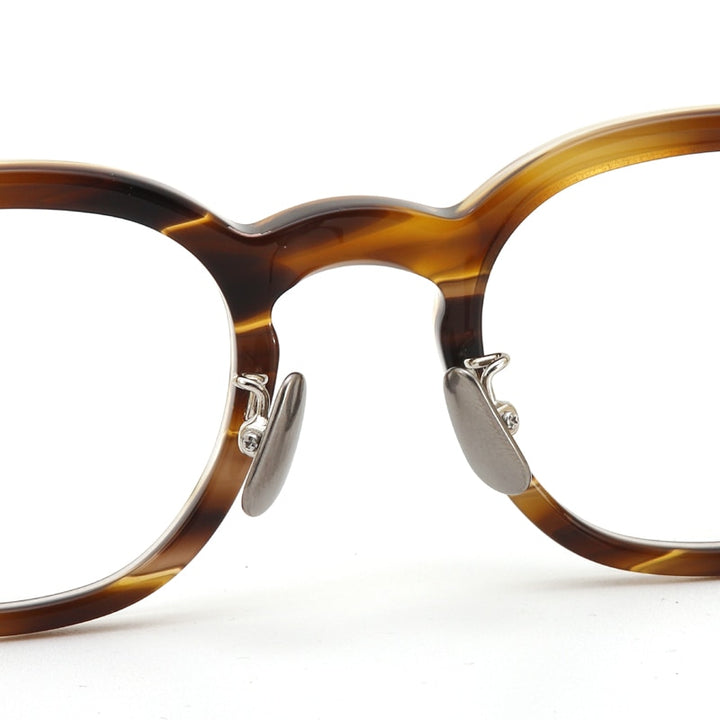 Muzz Men's Full Rim Square Acetate Titanium Eyeglasses Thick Full Rim Muzz