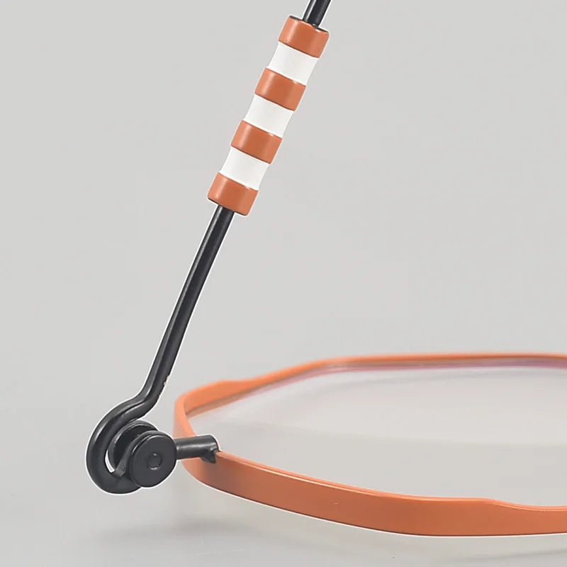 Muzz Women's Full Rim Polygon Round Titanium Eyeglasses 30213 Full Rim Muzz