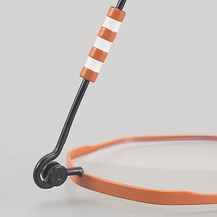 Muzz Women's Full Rim Polygon Round Titanium Eyeglasses 30213 Full Rim Muzz