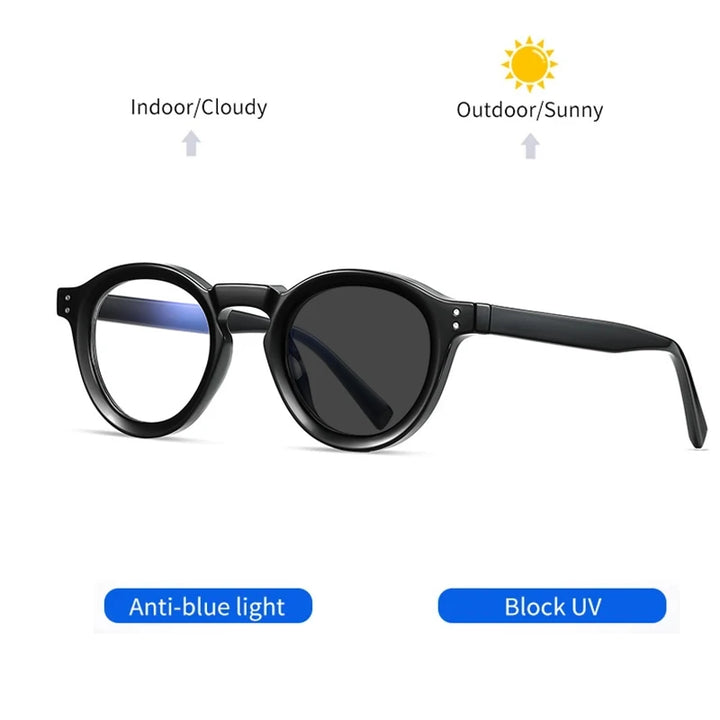 Kocolior Unisex Full Rim Round Acetate Hyperopic Reading Glasses 2090 Reading Glasses Kocolior