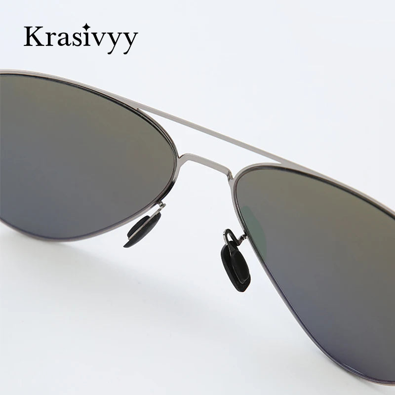 Krasivyy Unisex Full Rim Oval Screwless Nylon Alloy Sunglasses 6880 Sunglasses Krasivyy