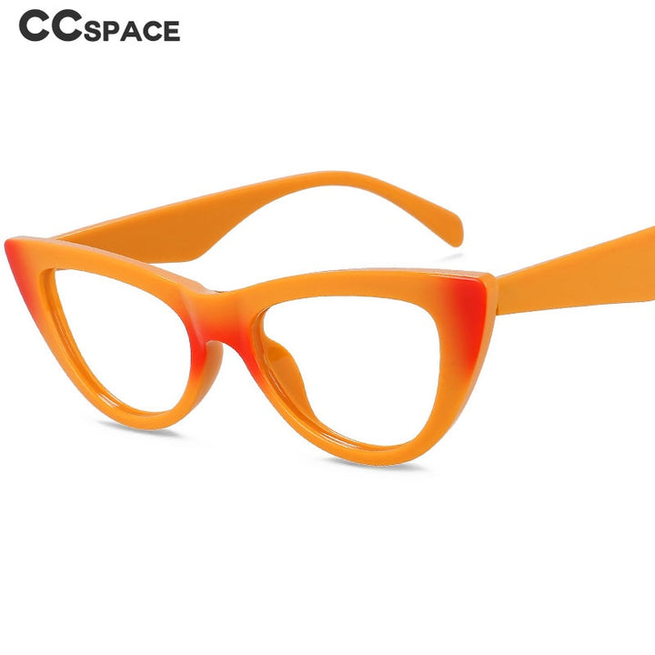 CCspace Women's Full Rim Cat Eye Acetate Eyeglasses 56373 Full Rim CCspace