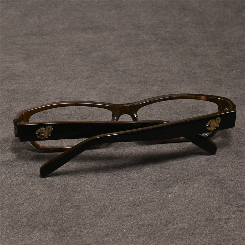 Cubojue Unisex Full Rim Square Tr 90 Titanium Presbyopic Reading Glasses 80027p Reading Glasses Cubojue