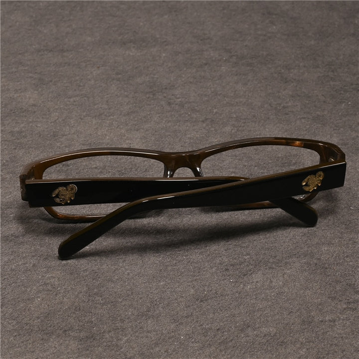 Cubojue Unisex Full Rim Square Tr 90 Titanium Presbyopic Reading Glasses 80027p Reading Glasses Cubojue