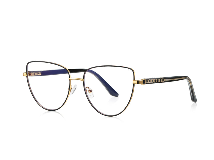 Vicky Unisex Full Rim Alloy Cat Eye Reading Glasses 3065 Reading Glasses Vicky PFD3065-C1 0