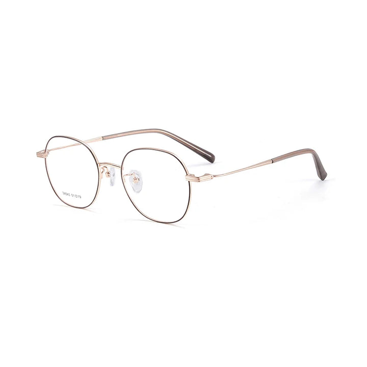 Xbora Unisex Full Rim Round Square Alloy Eyeglasses 34540