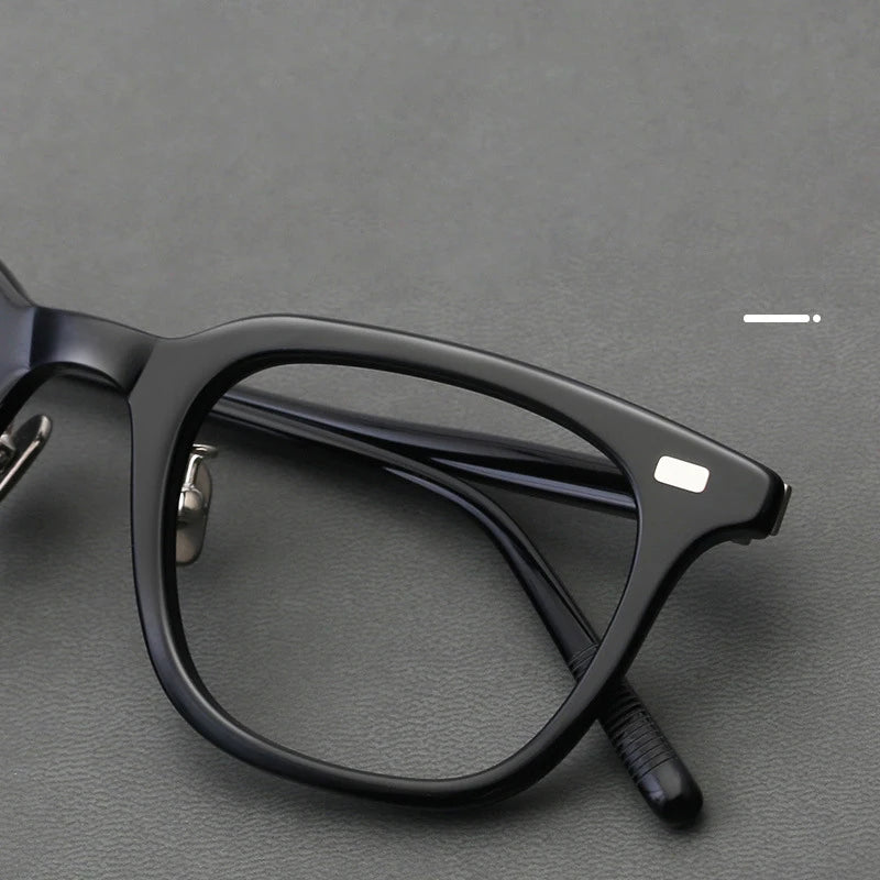 Black Mask Women's Full Rim Square Acetate Eyeglasses Bm319 Full Rim Black Mask