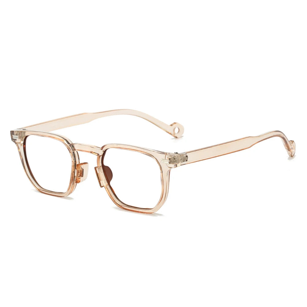 CCspace Unisex Full Rim Square Polycarbonate Reading Glasses R57195 Reading Glasses CCspace Tea +25