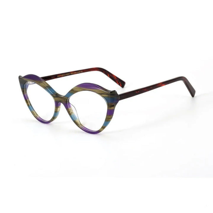 Nobler Unisex Full Rim Oval Cat Eye Acetate Eyeglasses G009 Full Rim Nobler