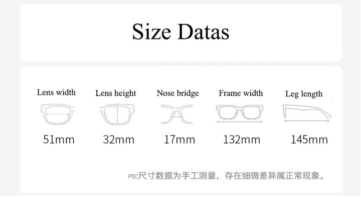 Bclear Unisex Full Rim Square Small Titanium Eyeglasses 86693 Full Rim Bclear