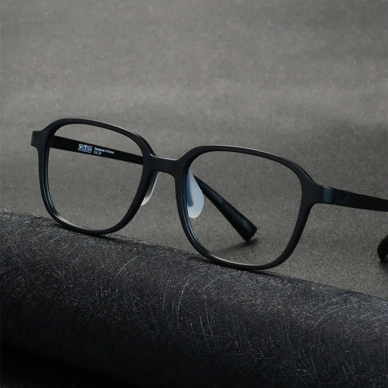 Kocolior Unisex Full Rim Square Tr 90 Titanium Eyeglasses P272 Full Rim Kocolior