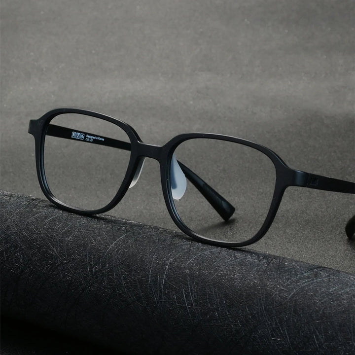 Kocolior Unisex Full Rim Square Tr 90 Titanium Eyeglasses P272 Full Rim Kocolior