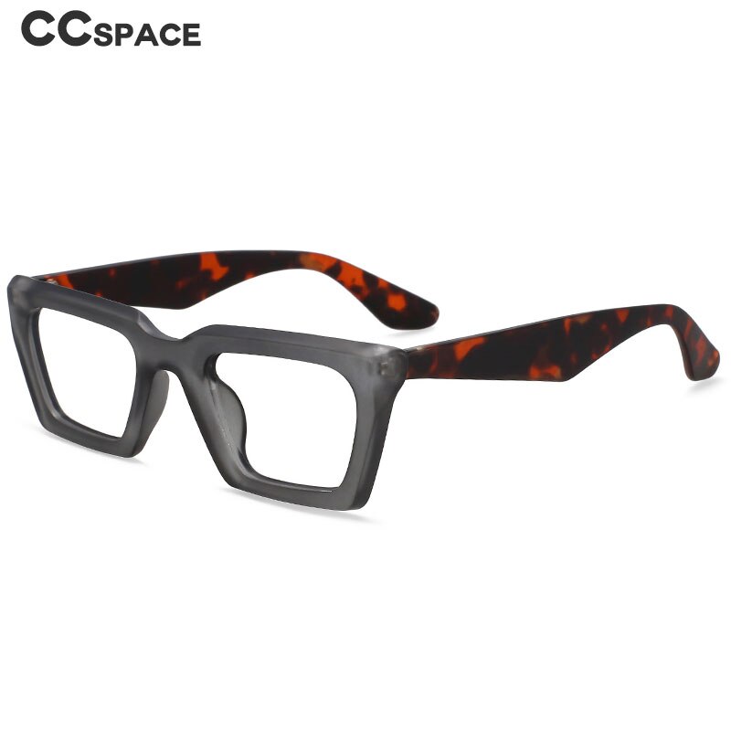 CCspace Unisex Full Rim Square Cat Eye Tr 90 Eyeglasses 55871 Full Rim CCspace