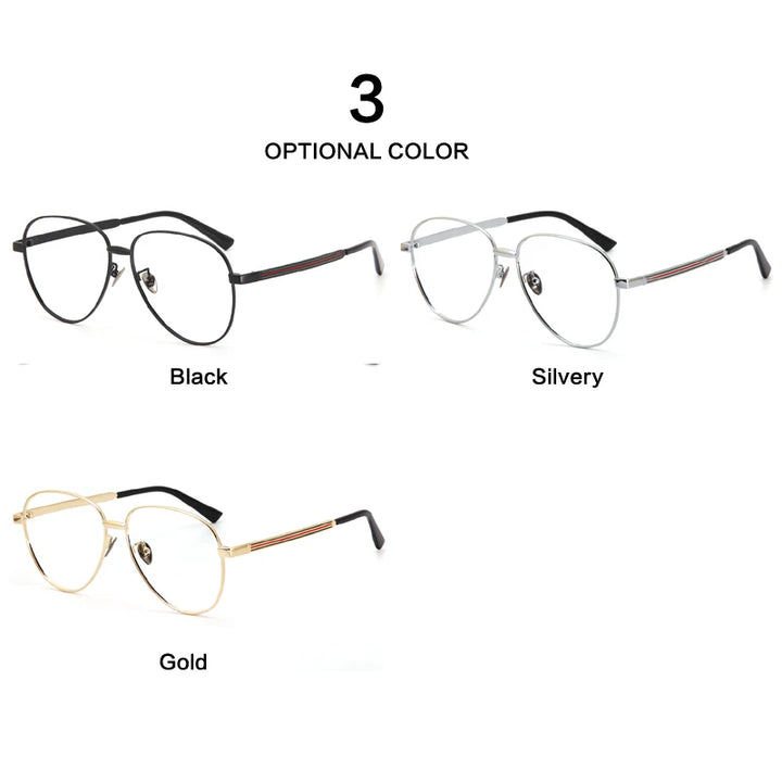 Muzz Unisex Full Rim Round Titanium Eyeglasses 2280 Full Rim Muzz