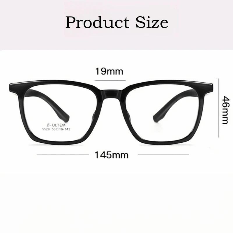 Yimaruli Unisex Full Rim Square Plastic Eyeglasses 5520 Full Rim Yimaruili Eyeglasses