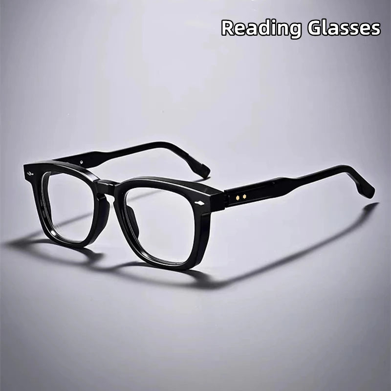 Kocolior Men's Full Rim Square Acetate Hyperopic Reading Glasses 3670 Reading Glasses Kocolior