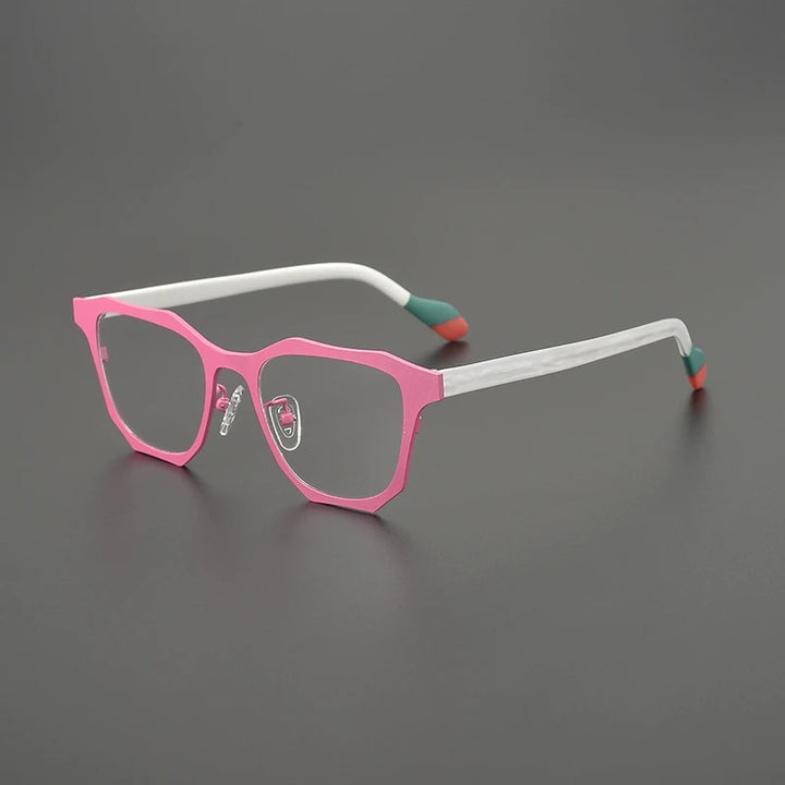 Gatenac Women's Full Rim Square Acetate Titanium Eyeglasses G85883