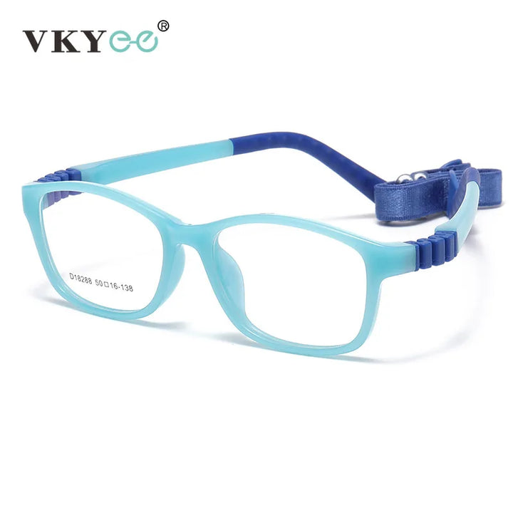 Vicky Unisex Children's Full Rim Square Tr 90 Titanium Eyeglasses 4182 Full Rim Vicky