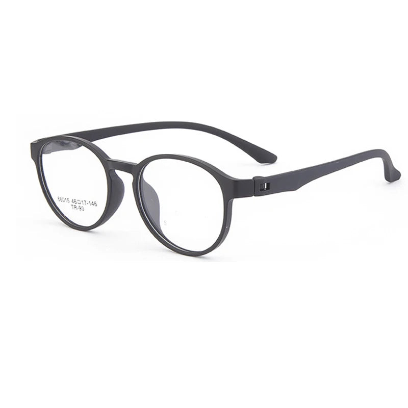 Kocolior Unisex Full Rim Oval Tr 90 Acetate Hyperopic Reading Glasses 66015 Reading Glasses Kocolior Black 0