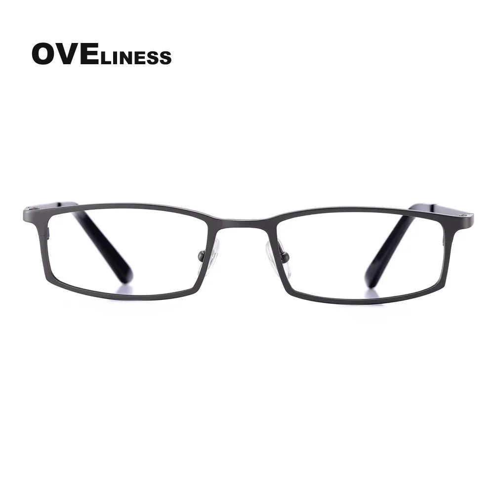Oveliness Unisex Full Rim Square Titanium Eyeglasses 78016 Full Rim Oveliness