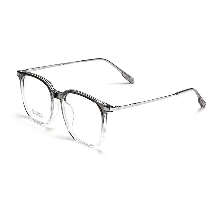 Xbora Unisex Full Rim Square Tr 90 Acetate Eyeglasses 50017