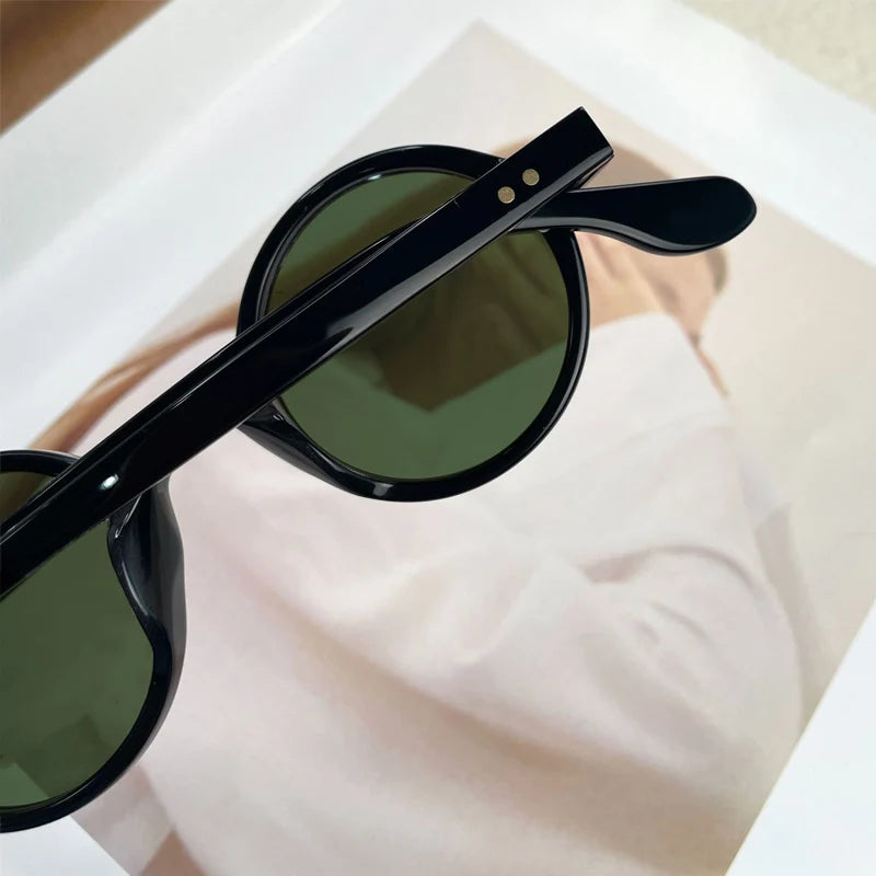 Yujo Unisex Full Rim Round Acetate Sunglasses 4225s Sunglasses Yujo