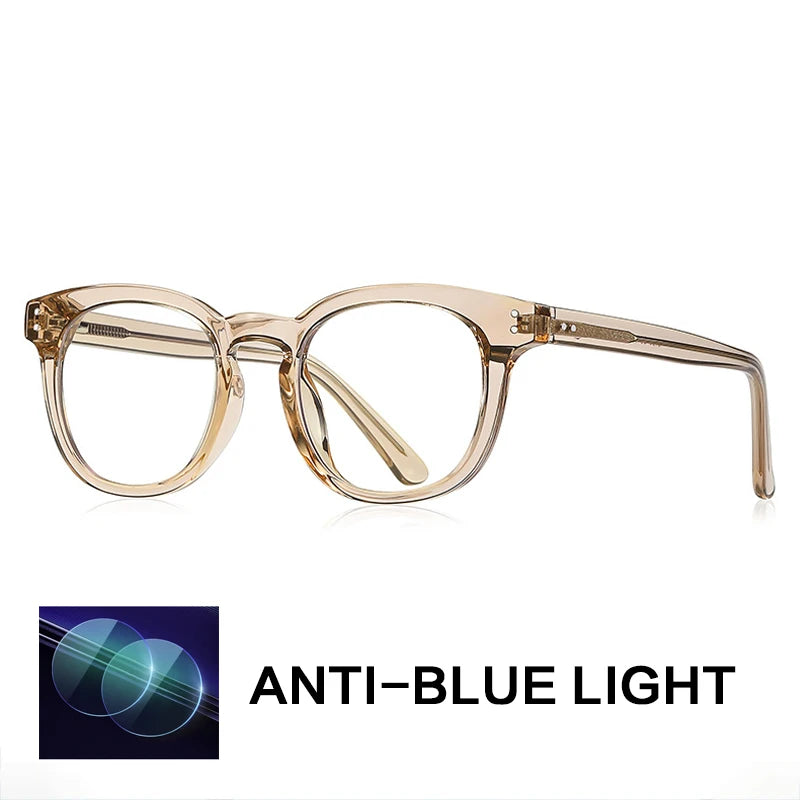 Gatenac Unisex Full Rim Square Tr 90 Titanium Reading Glasses Gxyj2125