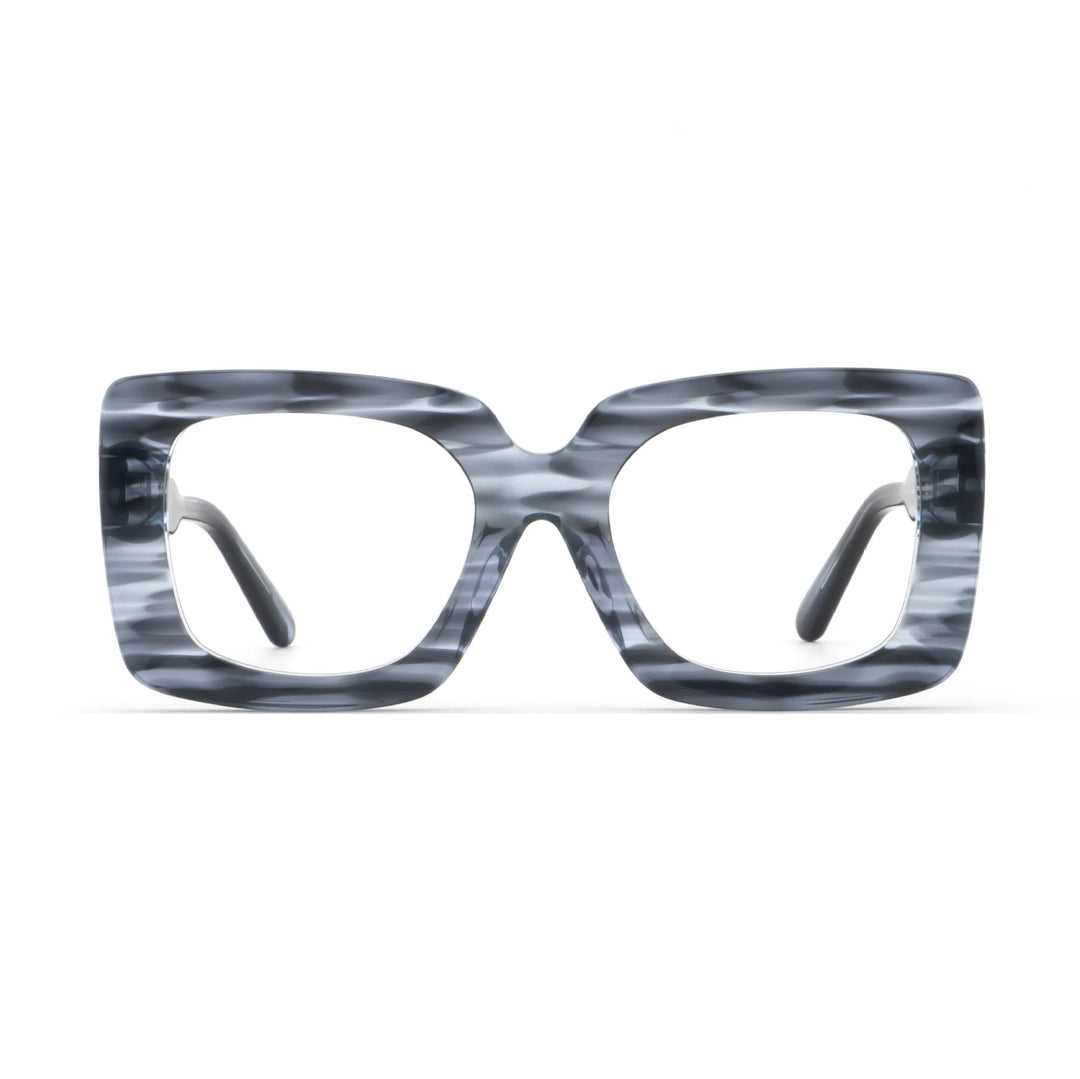 Hewei Unisex Full Rim Square Thick Acetate Eyeglasses 295140