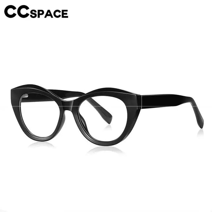 CCspace Unisex Full Rim Cat Eye Tr 90 Titanium Eyeglasses 57035 Full Rim CCspace