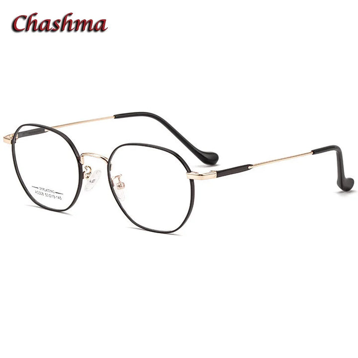 Chashma Ochki Women's Full Rim Polygon Oval Steel Eyeglasses 92008