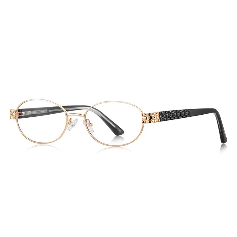 CCspace Women's Full Rim Oval Tr 90 Alloy Reading Glasses 802552