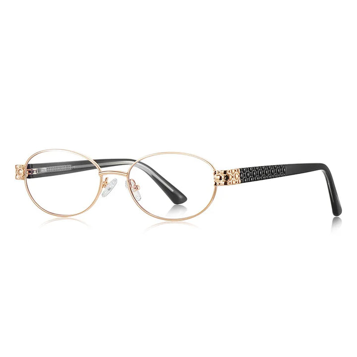 CCspace Women's Full Rim Oval Tr 90 Alloy Reading Glasses 802552