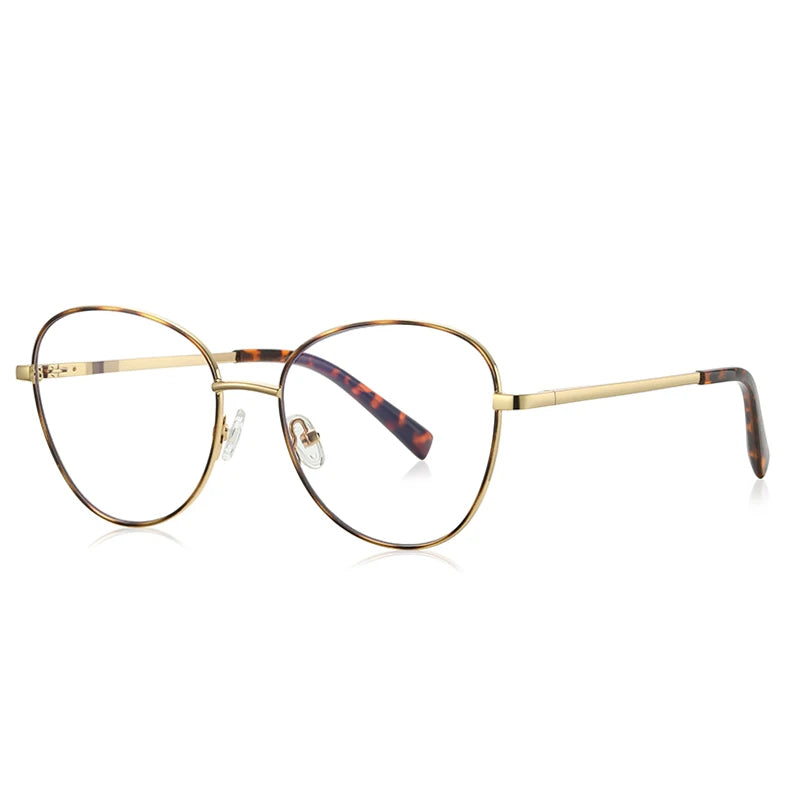 Vicky Unisex Full Rim Oval Stainless Steel Reading Glasses 3091 Reading Glasses Vicky PFD3091-C2 Prescription custom
