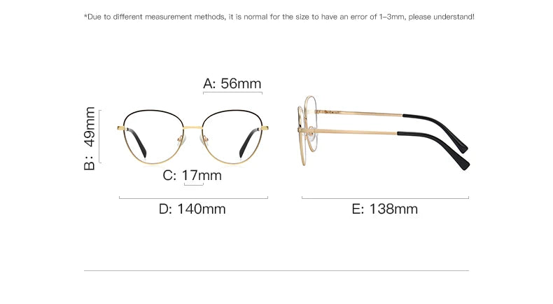 Vicky Unisex Full Rim Oval Stainless Steel Reading Glasses 3091 Reading Glasses Vicky
