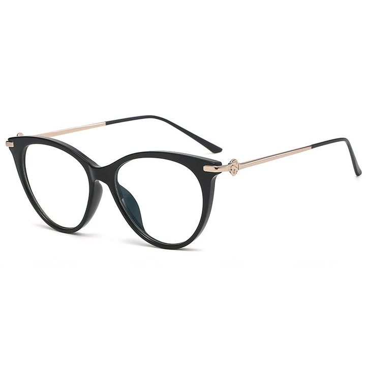 Bclear Women's Full Rim Cat Eye Acetate Alloy Eyeglasses Wd810 Full Rim Bclear