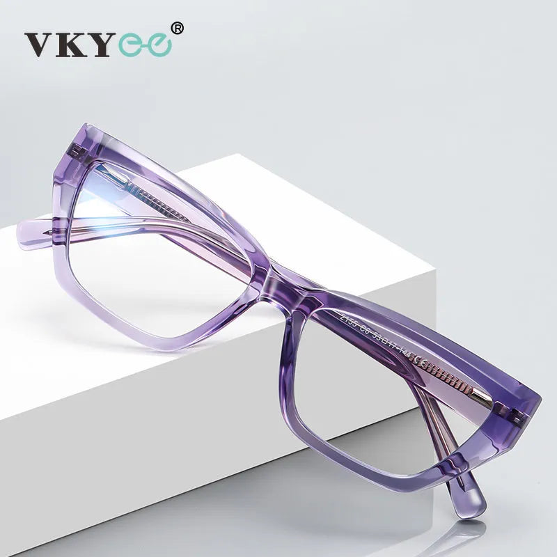 Vicky Unisex Full Rim Square Cat Eye Tr 90 Titanium Reading Glasses 2155 Reading Glasses Vicky   