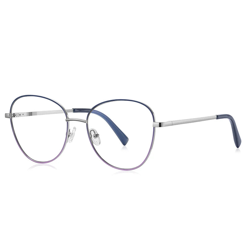 Vicky Unisex Full Rim Oval Stainless Steel Reading Glasses 3091 Reading Glasses Vicky PFD3091-C3 Prescription custom