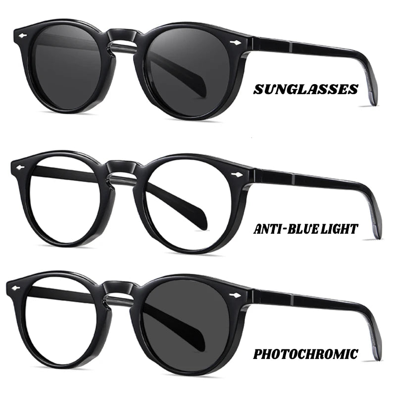 Vicky Unisex Full Rim Round Acetate Myopic Reading Glasses Polarized 31102 Reading Glasses Vicky