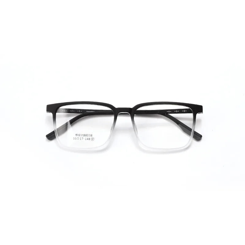 Xbora Unisex Full Rim Square Tr 90 Titanium Eyeglasses 88038