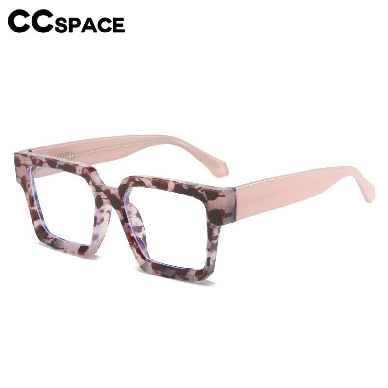 CCspace Unisex Full Rim Square PC Plastic Eyeglasses 56604 Full Rim CCspace