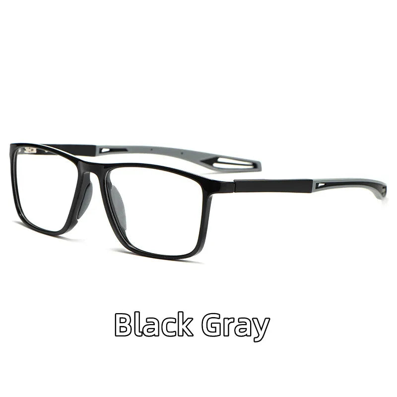 Kocolior Unisex Full Rim Square Tr 90 Sports Eyeglasses 1019 Full Rim Kocolior Black Gray  