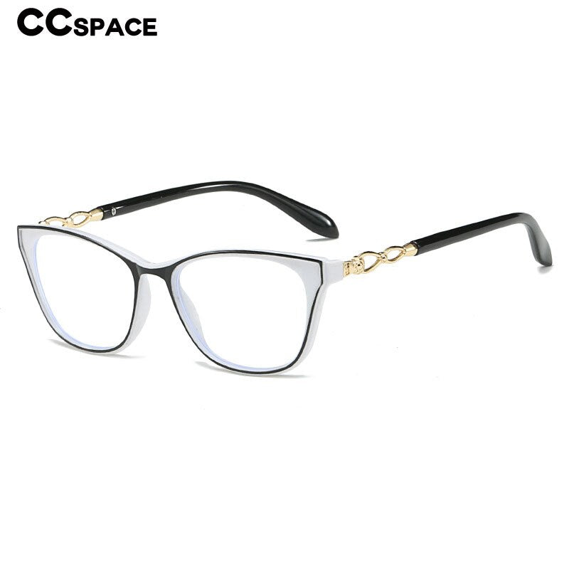 CCspace Women's Full Rim Square Acetate Hyperopic Reading Glasses 56156 Reading Glasses CCspace