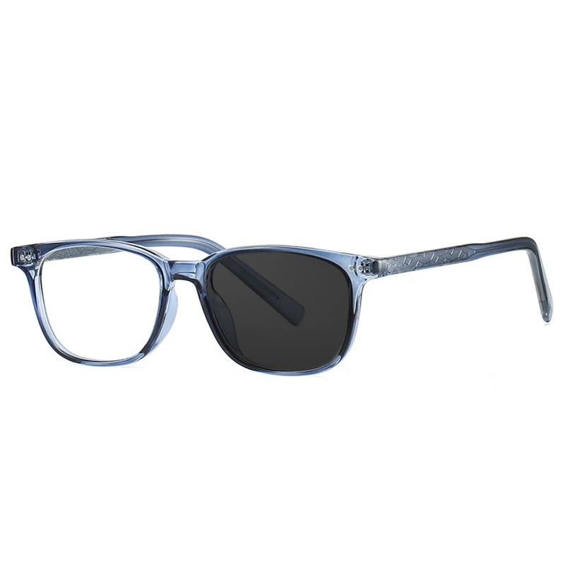 Kocolior Unisex Full Rim Square Tr 90 Photochromic Reading Glasses 28026