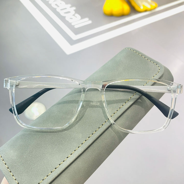 Xbora Unisex Full Rim Square Tr 90 Titanium Reading Glasses 13068