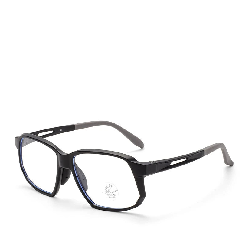 Yimaruili Unisex Full Rim Polygon Square Tr 90 Sport Eyeglasses 48068