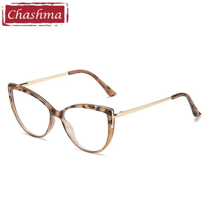 Chashma Ottica Women's Full Rim Cat Eye Tr 90 Titanium Eyeglasses 415005