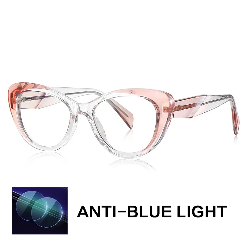 Gatenac Women's Full Rim Cat Eye Tr 90 Titanium Reading Glasses Gx2165