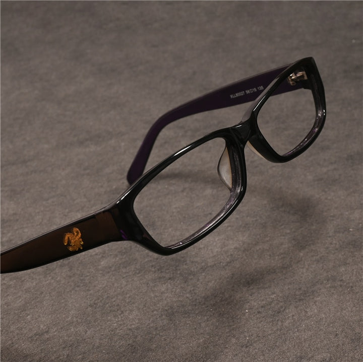 Cubojue Unisex Full Rim Square Tr 90 Titanium Myopic Reading Glasses Reading Glasses Cubojue anti blue light 0 Black