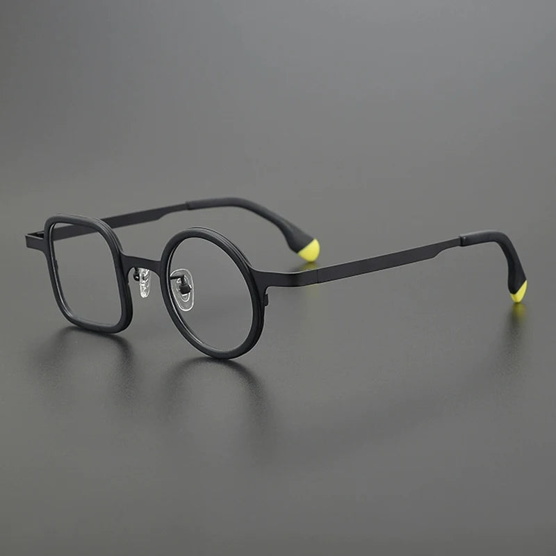 Gatenac Women's Full Rim Square Round Titanium Eyeglasses Gxyj185886