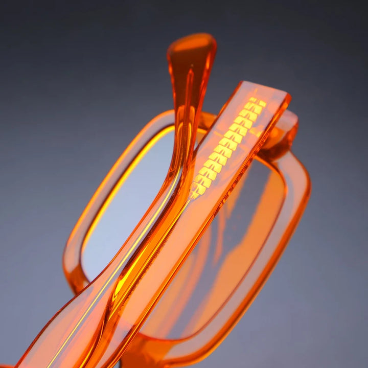 Gatenac Unisex Full Rim Square Acetate Eyeglasses Gxyj-1179 Full Rim Gatenac